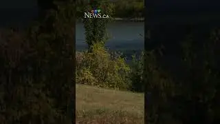 Saskatoon emergency crews rescue a person from the South Saskatchewan River