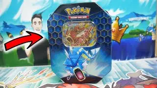 *EVOLUTION PACKS INSIDE!* OPENING A CUSTOM Pok&eacute;mon MEGA GYARADOS EX TIN OPENING!