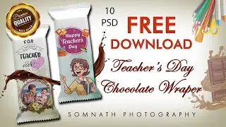 Teachers Day Chocolate Wraper PSD Free Download 2025