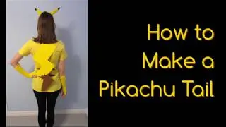 Pikachu Tail DIY Costume Tutorial