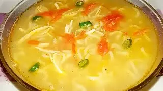 2 minutes instant chicken noodles soup | Chicken soup easy and quick
