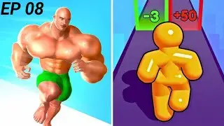 Tell man run VS muscle rush Gameplay 🧑&zwj;🤝&zwj;🧑🍪🥮🥠 iOS Walkthrough Max (Level 08)