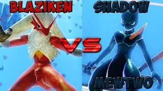 Pokken tournament - Blaziken vs Shadow Mewtwo