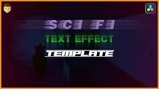Make Sci-fi Text Effect Template DaVinci Resolve