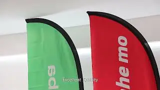 Custom feather flags with vibrant print. Direct from factory. Get your quote!