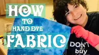 MEGA Stitches - Flosstube Tutorial: How to hand dye cross stitch fabric