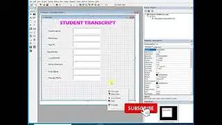 Transcript User Interface in VB 6.0 | Store Data in Database