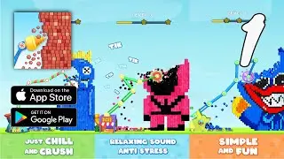Block Crusher: Bucket Teardown Gameplay Walkthrough Part 1 - Level 1 ~ 6 (Android, IOS)