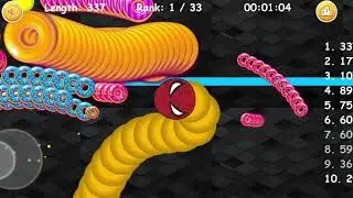 Cacing terbesar Superhero Spiderman || Worms zone Slither Snake Game #95305