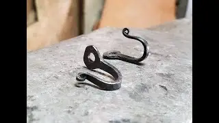 horseshoe nail hook. No forge needed.