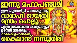 വിചാരിച്ച കാര്യം എത്ര കഠിനമായതും ഞൊടിയിടയില്‍ നടന്നു കിട്ടാന്‍ വജ്ര വാരാഹി മന്ത്രം.. VARAHI LIVE..