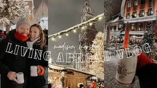 LIVING ABROAD VLOG - Munich Christmas Market, Christmas Cookies, Hockey Game