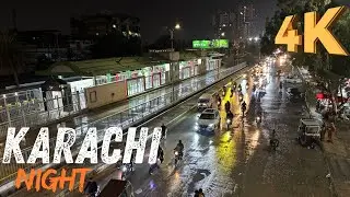 Karachi City Night View🇵🇰 || 4K Peaceful  Drive Tour 