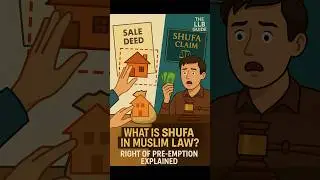 What is Shufa in Muslim Law? | Right of Pre-emption Explained | IslamicLaw |The LLB Guide| #shorts