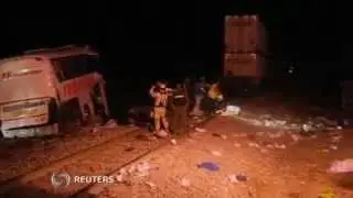 Deadly train bus crash in Mexico