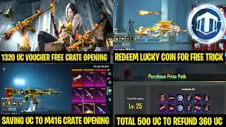 GOOD NEWS 😍 360 UC DISCOUNT FOR LUCKY SPIN | M416 1360 UC Voucher Redeem | P-90 Skin Free Lucky Coin