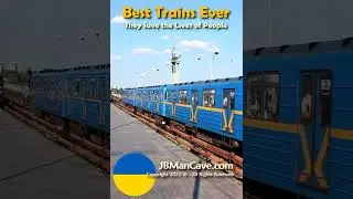 Ukrainian Trains best ever they even work during war by JBManCave.com #Shorts