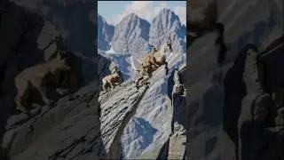 Mountain Goat Family