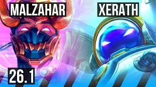 MALZAHAR vs XERATH (MID) | 47K damage | EUW Master | 26.1