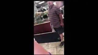 5 foot angry man at bagel shop. (Original video)
