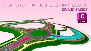 Civil 3D Basics: Creation of Traffic (Pedestrian) Islands