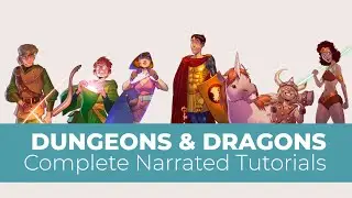 COMPLETE DUNGEONS & DRAGONS Narrated Art Tutorials!