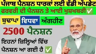 2500 ਪੈਨਸ਼ਨ #2500Pension #pension #bhagwantmann #oldagepension #punjabinews #punjabnaws#punjabpension