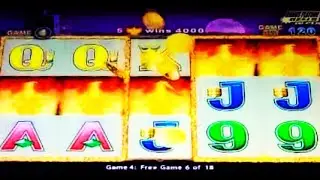 WONDER 4 FIRE LIGHT 1c SLOT * BONUS AFTER BONUS, MULTIPLIERS, 5 SYMBOL RETRIGGER! BIG WIN!