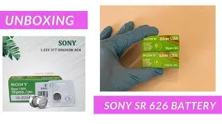 Unboxing 626 SR sony battery . Watch battery original japan product .