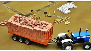 Diy mini tractor, school project /Construction site miniature /doll house making 