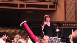 Beth Cohen conducting dress rehearsal Stevens Orchestra (part one)