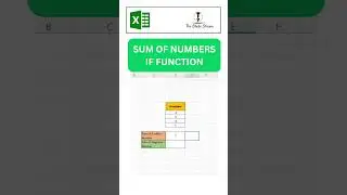 Simplifying Data Analysis: Summing Positive and Negative Numbers with SUMIF #shortsyoutube
