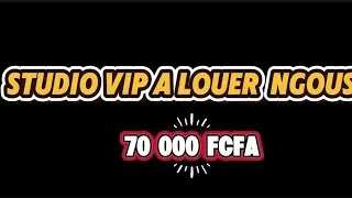 🏡 &Agrave; LOUER &ndash; Studio moderne &agrave; Ngousso, Yaound&eacute; 