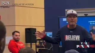 Chasing Greatness: Coach Tim Brewster Talks To The Jackson State Tigers