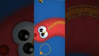 Wormszone Magic🐍 Game play #Short #snack #worms #youtubeshort #slitherio#wormatio#games