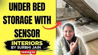 Hidden Under Bed Storage with Sensor | Smart Furniture for Indian Homes🔥🤫🔥🤫🔥