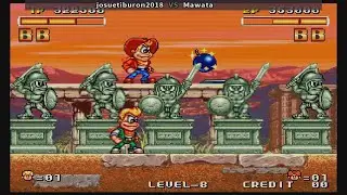 Spinmaster ( Miracle Adventure ) Data East 1993 2 players gameplay 29.01.2021