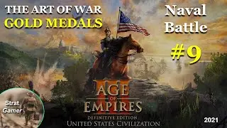 Naval Battle [AOE3 DE]  - ART OF WAR Mission #9 - GOLD MEDAL 💰