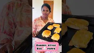 Homemade egg puffs😍 #manamwithsathya #ytshorts #puffsmaking #puffs