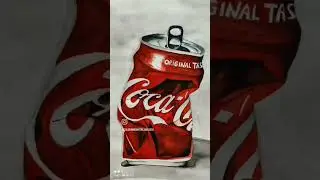 coca cola 🎨painting #painting #watercolor #drawing #cocacola #entertainment #camlinindia #sunday