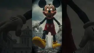 Horror Disney Mickey Mouse, Minnie Mouse, Donald Duck, Goofy & Pluto Cursed Transformation 👀🔥 #scary