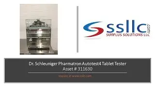Dr. Schleuniger Pharmatron Autotest4 Tablet Tester