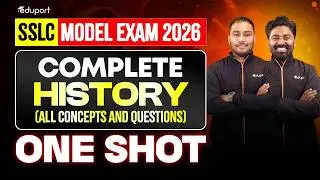 SSLC History Complete Chapters In Oneshot | Full Chapter Revision | All Concepts And Questions