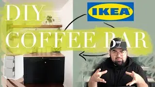 DIY COFFEE BAR USING IKEA KNOXHULT CABINETS | alexistriesdesign