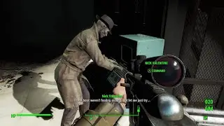 Nick Valentine Hacking a Master Terminal - Fallout 4