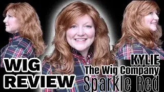 WIG REVIEW Kylie by The Wig Company in the color Sparkle Red