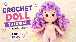 How to crochet a doll. Crochet doll for absolute beginners. Part 1 Head portion. #crochet #doll #diy