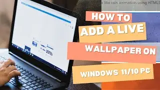 HOW TO ADD A LIVE WALLPAPER TO YOUR PC (COMPLETELY FREE WITH ROCKSDANISTER)