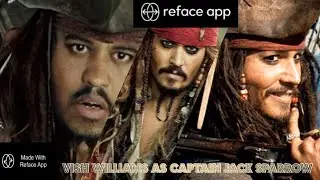 Vish Williams as Captain Jack Sparrow Presented by REFACE app ▪️ Silent Assassin  ▪️ Soul_In_Need