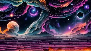 Nebula 3 Hour Compilation 4k Psychedelic AI Graphic Visuals